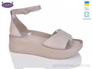 Купить Босоніжки жіночі 0199 беж шкіра Garti коричневий