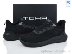 Купить Кросівки чоловічі 021 all black TOHA чорний