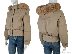 Куртка жіночі 025 (12055) d.beige Yanpai бежевий  оптом от Optomarket