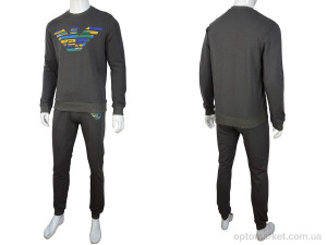 Спортивний костюм чоловічі 02928 green G.orgio Armani зелений  оптом от Optomarket