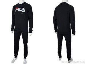 Спортивний костюм чоловічі 02931 black F.la чорний  оптом от Optomarket