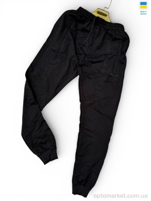 Спортивні штаны чоловічі 02Ad чорний A.idas чорний  оптом от Optomarket