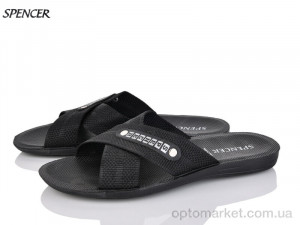 Купить Шльопанці чоловічі 0301 чорний Spencer чорний