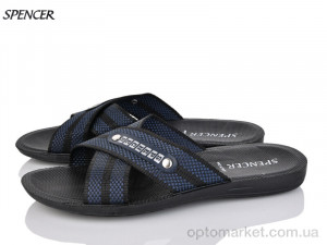 Купить Шльопанці чоловічі 0301 синьо-чорний Spencer синій
