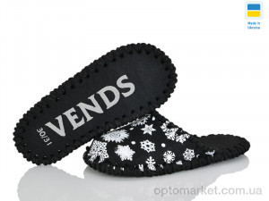 Капці дитячі 037 чорний Vends чорний  оптом от Optomarket