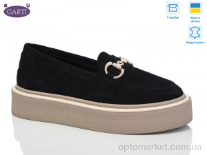 Купить Туфлі жіночі 0419 чорний беж замш Garti чорний