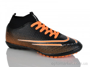 Футбольне взуття дитячі 043-2 чорно-помаранч. N.ke чорний  оптом от Optomarket