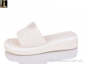 Купить Шльопанці жіночі 044-6A Lilin бежевий