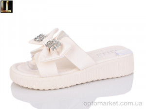 Купить Шльопанці жіночі 045-7A Lilin бежевий