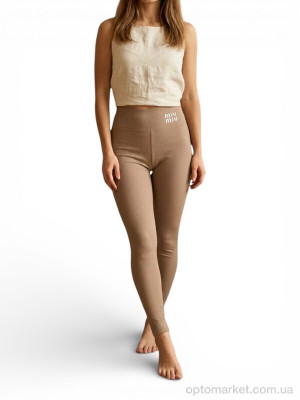 Лосини жіночі 05 беж M.u Miu бежевий  оптом от Optomarket