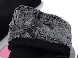 Рукавички жіночі 05 трикотаж махра RuBi чорний  оптом от Optomarket