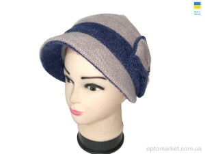 Купить Капелюх жіночі 0547 бежево-синій Mabi бежевий