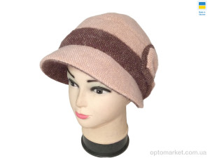 Купить Капелюх жіночі 0549 бежево-шоколадний Mabi бежевий