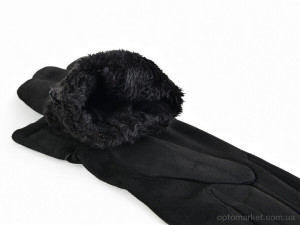 Рукавички жіночі 06 black Ronaerdo чорний  оптом от Optomarket