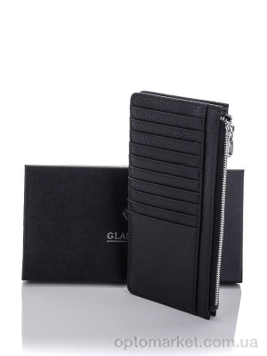 Гаманець женский 0680 black Glamorta чорний  оптом от Optomarket