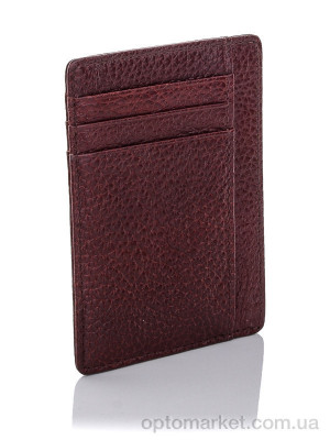 Візитниця женская 0689 wine Glamorta бордовий  оптом от Optomarket