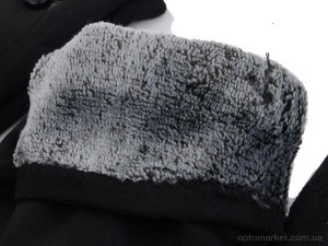 Рукавички жіночі 07 замш махра RuBi чорний  оптом от Optomarket