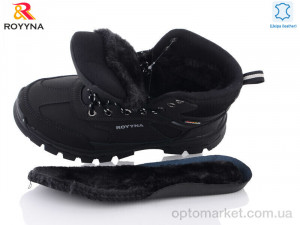 Черевики чоловічі 075DB-6-43 еко хутро Royyna чорний  оптом от Optomarket
