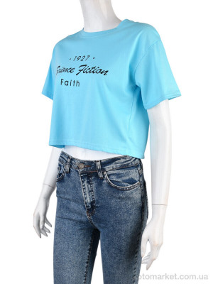 Купить Футболка жіночі 08789-18-3 l.blue Geen блакитний