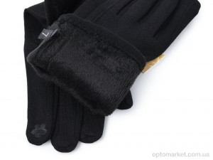 Рукавички жіночі 1-006 black Anjela чорний  оптом от Optomarket