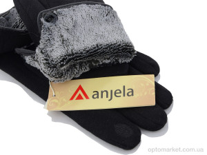 Рукавички дитячі 1-172 Anjela чорний  оптом от Optomarket