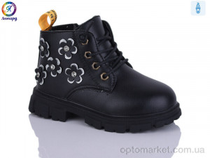 Купить Черевики дитячі 1-C77 black Леопард чорний