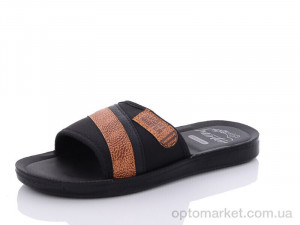 Купить Шльопанці дитячі 10004 brown Mirter чорний