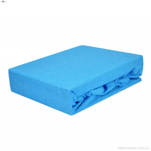 Постільна білизна унісекс 101-4 Простирало МАХРОВЕ (120x200)+одна наволочка(50x70) блакитний NOVA VIDNOVA сірий  оптом от Optomarket