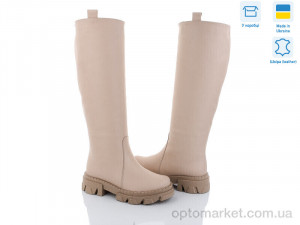 Купить Чоботи жіночі 101 бежевий к демі Mona Lisa бежевий