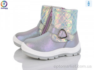 Купить Черевики дитячі 101 silver Леопард фіолетовий