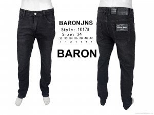 Джинси чоловічі 1017 Baron чорний  оптом от Optomarket