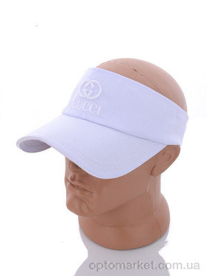 Кепка жіночі 1018-3 white G.cci білий  оптом от Optomarket
