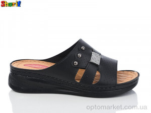 Купить Шльопанці жіночі 1019-3 Serra чорний