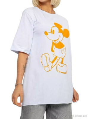 Футболка жіночі 1023 білий Massmag білий  оптом от Optomarket