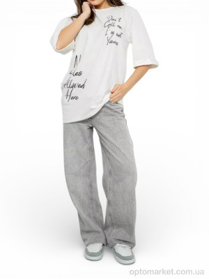 Футболка жіночі 1024 білий Massmag білий  оптом от Optomarket