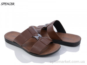 Купить Шльопанці чоловічі 10348 brown Spencer коричневий
