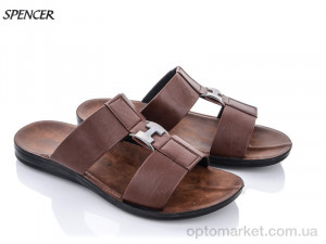 Купить Шльопанці чоловічі 10348 коричневыйй Spencer коричневий