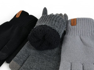 Рукавички чоловічі 1035 текстиль mix Paidi мікс  оптом от Optomarket