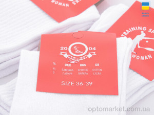 Шкарпетки жіночі 1037 білий Sport білий  оптом от Optomarket