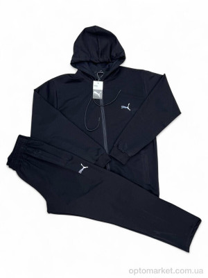 Спортивний костюм чоловічі 104 black P.ma чорний  оптом от Optomarket