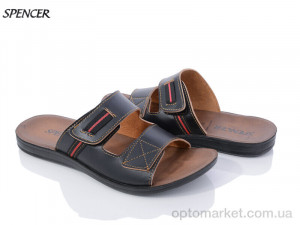 Купить Шльопанці чоловічі 10497 black Spencer чорний