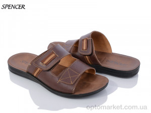 Купить Шльопанці чоловічі 10497 brown Spencer коричневий