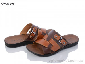 Купить Шльопанці чоловічі 10575 brown Spencer коричневий