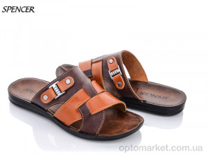 Купить Шльопанці чоловічі 10575 коричневый Spencer коричневий