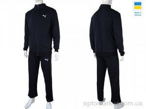 Спортивний костюм чоловічі 107 black (05798) P.ma чорний оптом от Optomarket