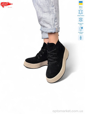 Купить Черевики жіночі 107 ч.з. хутро ARTO чорний