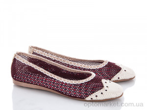Купить Балетки жіночі 111-2 old Мишель бордовий