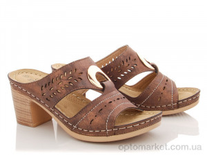 Купить Шльопанці жіночі 111-L14306-23 Varia бронзовий
