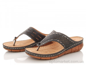 Купить Шльопанці жіночі 111-L19805-2 KunChi чорний