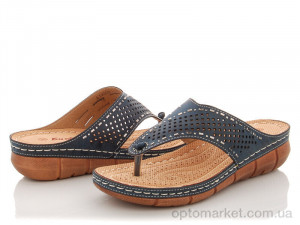 Купить Шльопанці жіночі 111-L19805-6 KunChi синій